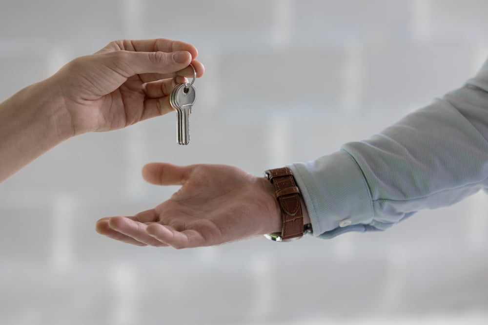 handing over keys